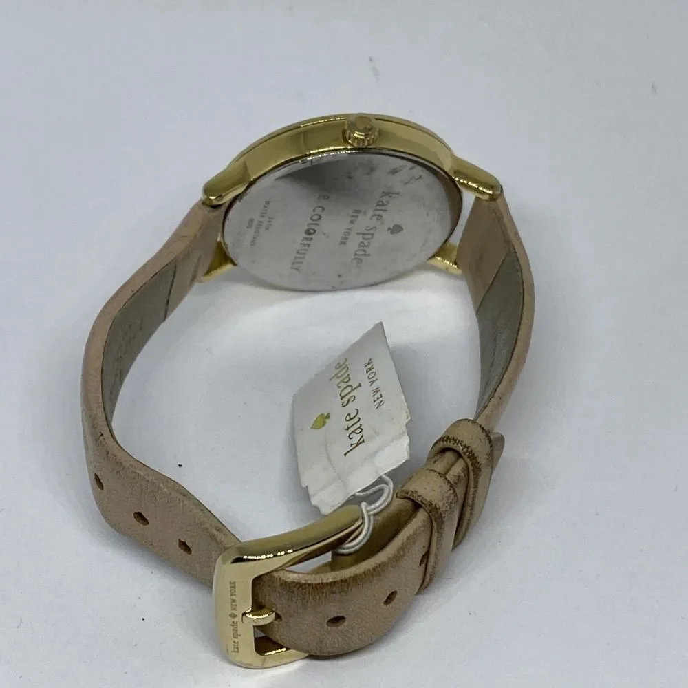 Kate Spade New York 0073 Women's Beige Leather Analog Dial Quartz Watch MP40